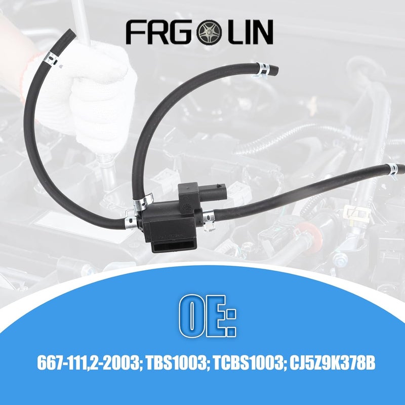 FRGOLIN Turbocharger Boost Solenoid Valve with Pipe Compatible with Ford Escape 2013-2016 Fiesta 2014-2019 Fusion 2013-2014 Transit Connect 2014-2016 Replaces 667-111 - Image 3